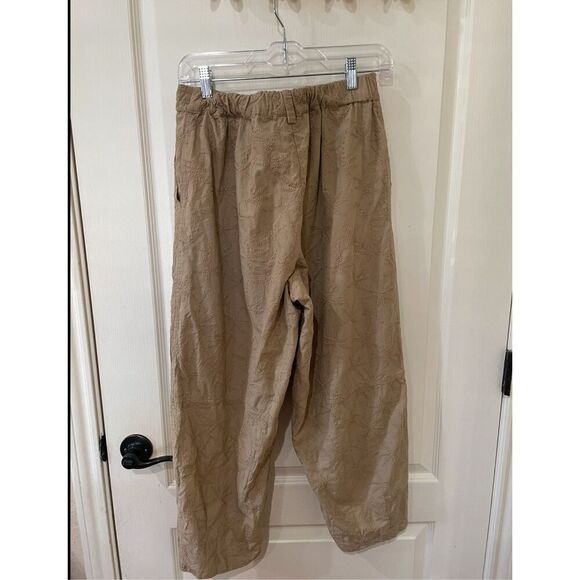 House of Harlow Barrel Twill Embroidered Pants Size Small - Picture 4 of 5